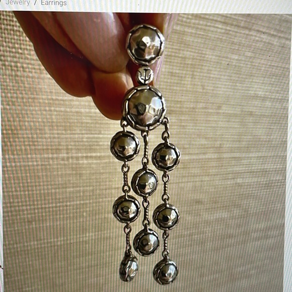 Copy Listing JOHN HARDY Sterling (925) PALU Chandelier Earrings. - Picture 3 of 3